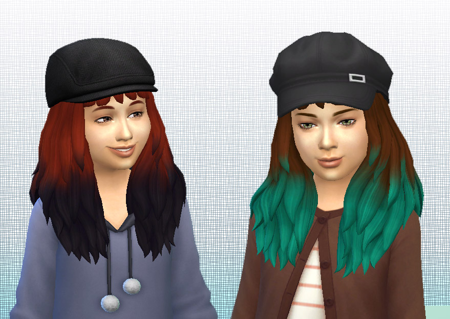 sims 4 two color hair